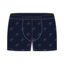 Icebreaker Boxershort Anatomica (Merinowolle) Graphic Unterwäsche mitternachtblau Herren